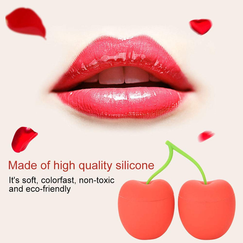 [Australia] - Women Lip Plumper Device, Acogedor Portable Lip Enhancer Plumper Tool, Women Sexy Mouth Beauty Tool Cherry-Shaped Silicone Lips Beauty Tool 