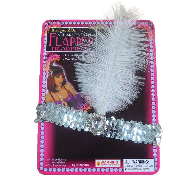 [Australia] - Sequin Headband Art Deco Party Accessory Party Feather Headband 8pcs 8pcs Colors 