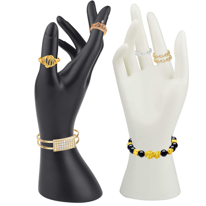 [Australia] - 2 Pieces Female Mannequin Hand Jewelry Display Holder Stand Support for Bracelet Necklace Ring 