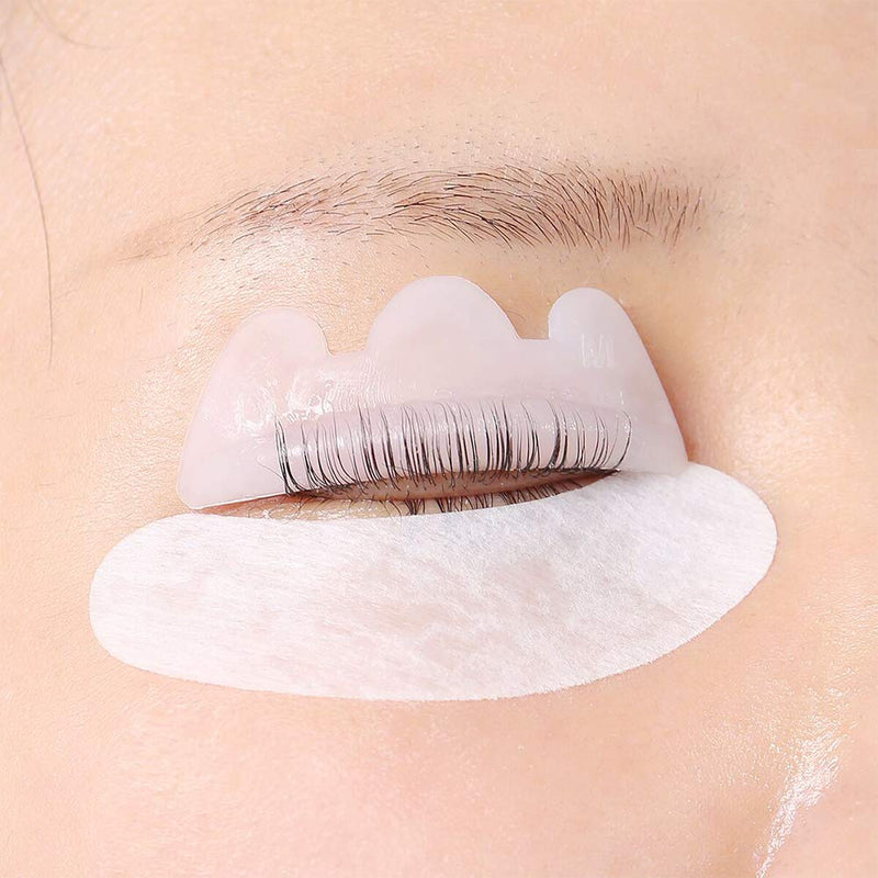 [Australia] - Libeauty Lash Lift Pads Rods 10Pcs Eyelash Perm Lift Silicone Pads 5 Size Reusable Eyelash Perming Curler Shield Pads for Perfect Lasting Eyelash Lifting (White) White 