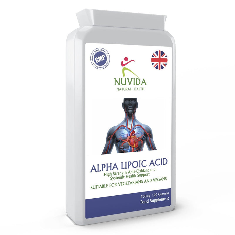 [Australia] - Alpha Lipoic Acid 300mg -120 High Strength Alpha Lipoic Capsules - Daily ALA Supplement to Support Energy Metabolism and Cell Rejuvenation - Vegan and Vegetarian Friendly 