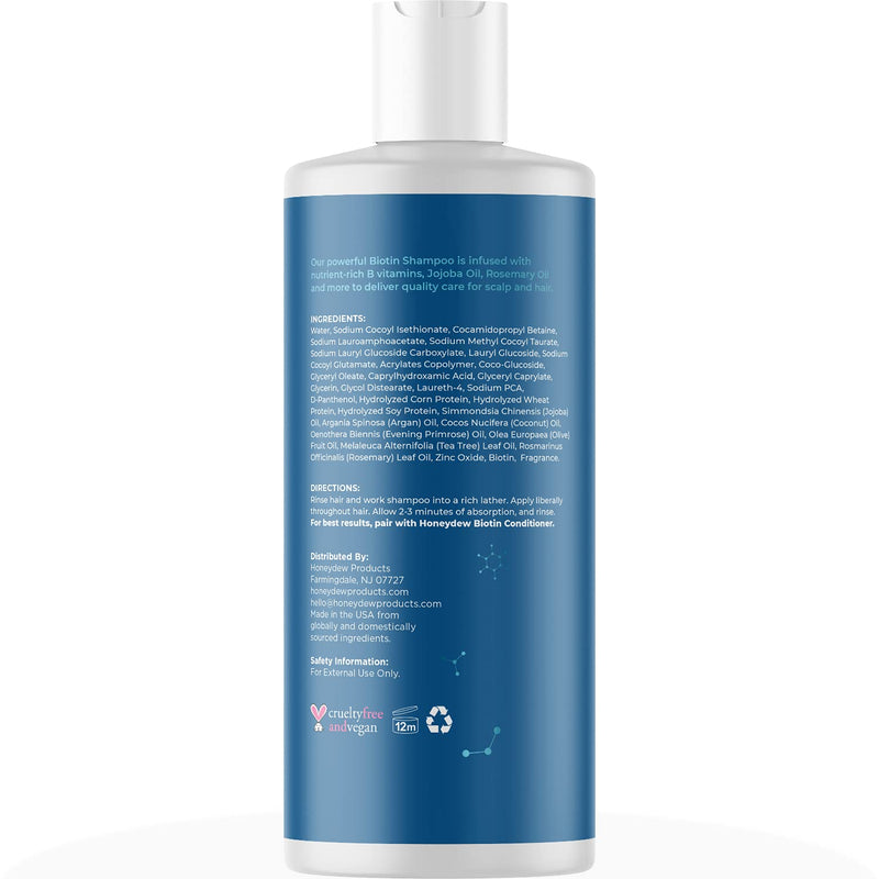 [Australia] - Biotin Hair Shampoo for Thinning Hair - Volumizing Biotin Shampoo for Men and Womens Hair Moisturizer - Sulfate Free Shampoo with Biotin and Moisturizing Shampoo for Dry Hair over 95% Natural Derived 