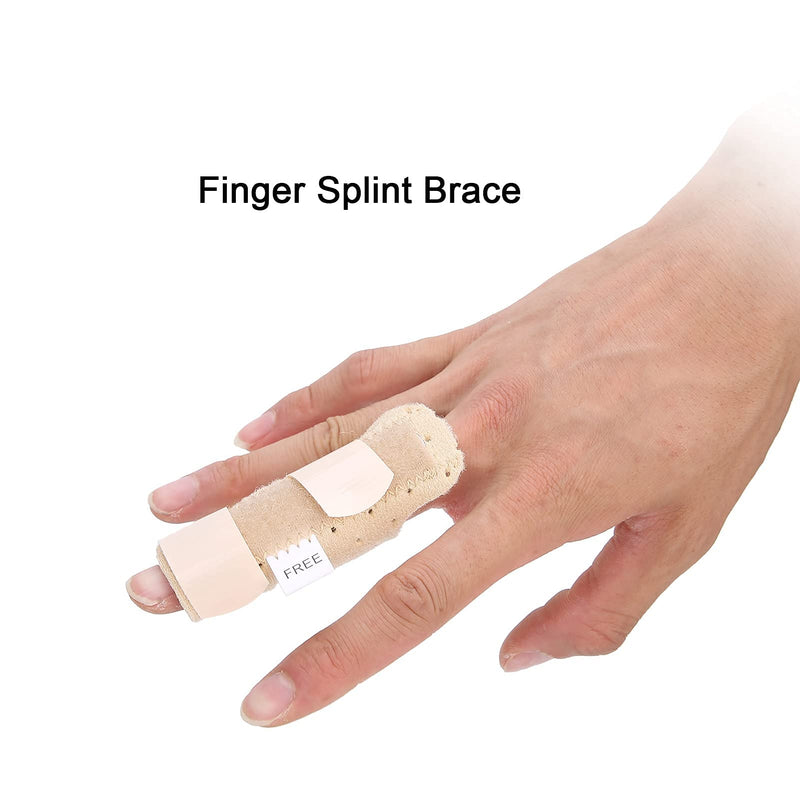 [Australia] - Weohoviy Trigger Finger Splints, Finger Support Brace Fingers Straighter for Index Finger Middle Finger of Left/Right Hand Finger Sprain Fracture Fixation Sports Injuries 