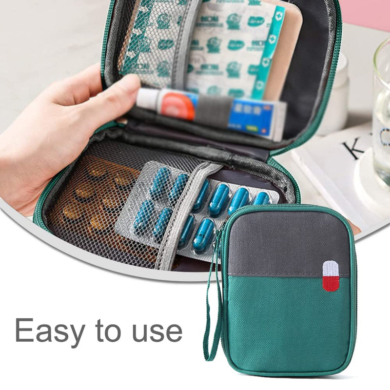 [Australia] - 2 Pcs First Aid Bag Multifunctional Layered Medicine Box Hiking Supplies for Travel, Business, Hiking, Camping 