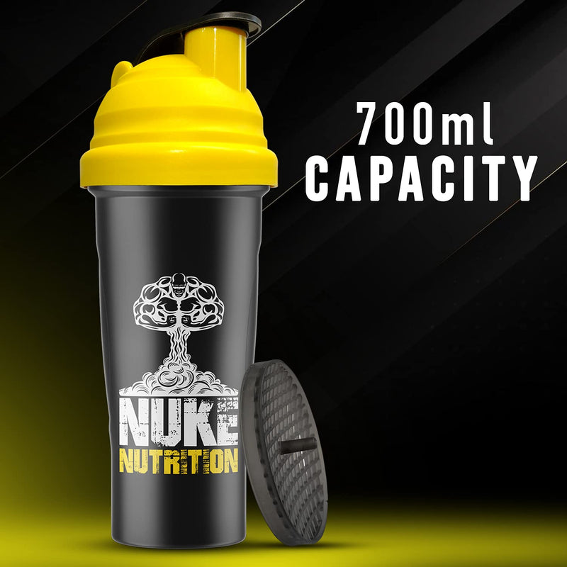 [Australia] - Nuke Nutrition Protein Gym Bottle Shaker 700ml Premium Quality - Dishwasher Safe, Easy to Clean 