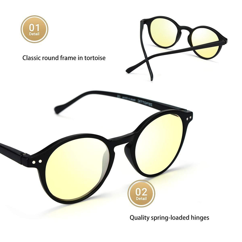 [Australia] - ZENOTTIC Night Driving Glasses Polarized Night Vision Sunglasses Anti Glare Rainy Safe HD Outdoor Eyewear Black 
