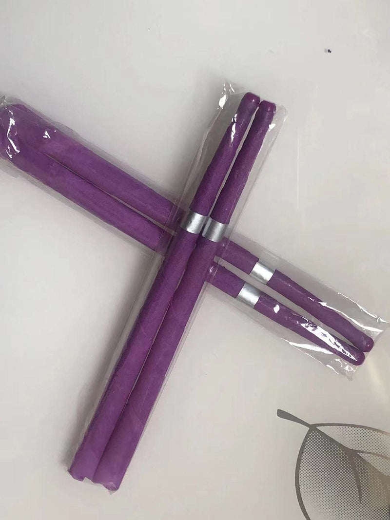 [Australia] - 20pcs Ear Candles, Ear Candle Set with Natural Organic Beeswax (drip Protection Tray 10pcs), Ear Candle kit, for Health Care of Blocked Ears (Purple) Purple 