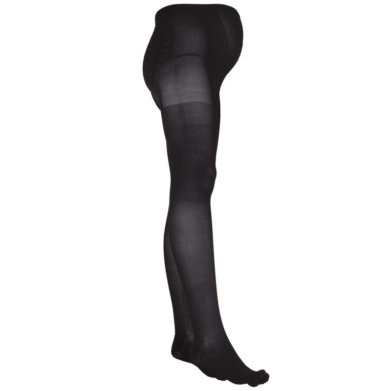 [Australia] - Truform 20-30 mmHg Maternity Compression Pantyhose, Tummy Support for Pregnant Belly, Black, Medium Medium (Pack of 1) 