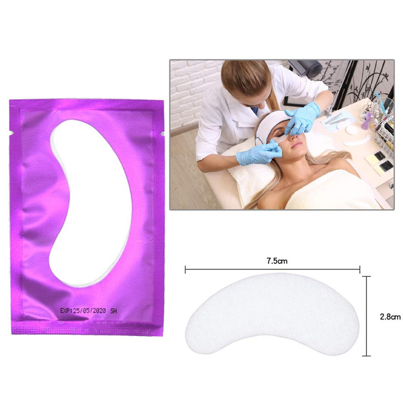 [Australia] - 110 Pairs Eyelash Extension Gel Patches, Professional Lint Free Under Eye Pads Hydrogel Eye Mask for Beauty Salon False Lash Extensions Grafting 