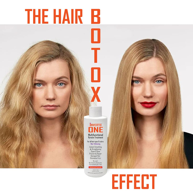 [Australia] - INVERTO ONE 180ml for Long Hair Complex Brazilian Keratin Hair Blowout Treatment Professional Results Straighten and Smooths hair Formaldehyde-Free Queratina Keratina Brasilera Tratamiento Keratin 
