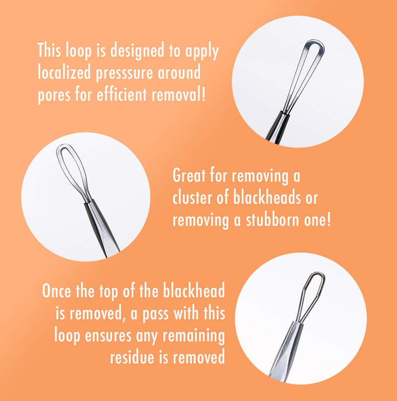 [Australia] - Coeprix Blackhead Remover – 5Pcs Pimple Popper Tool Kit – Professional Stainless Steel Comedone Extractors - Blemish Removal Acne Treatment - Fat Granule Whitehead Scraper Zit Poppers (Silver) 