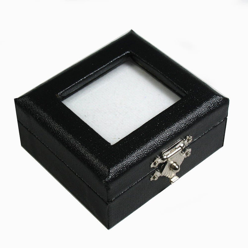 [Australia] - GOLbox A TOP Glass Gemstone GEM Display Box Size 5.5x5x2.5 cm (2.2X1.9x1 INCH) Coin Diamond Jewelry 