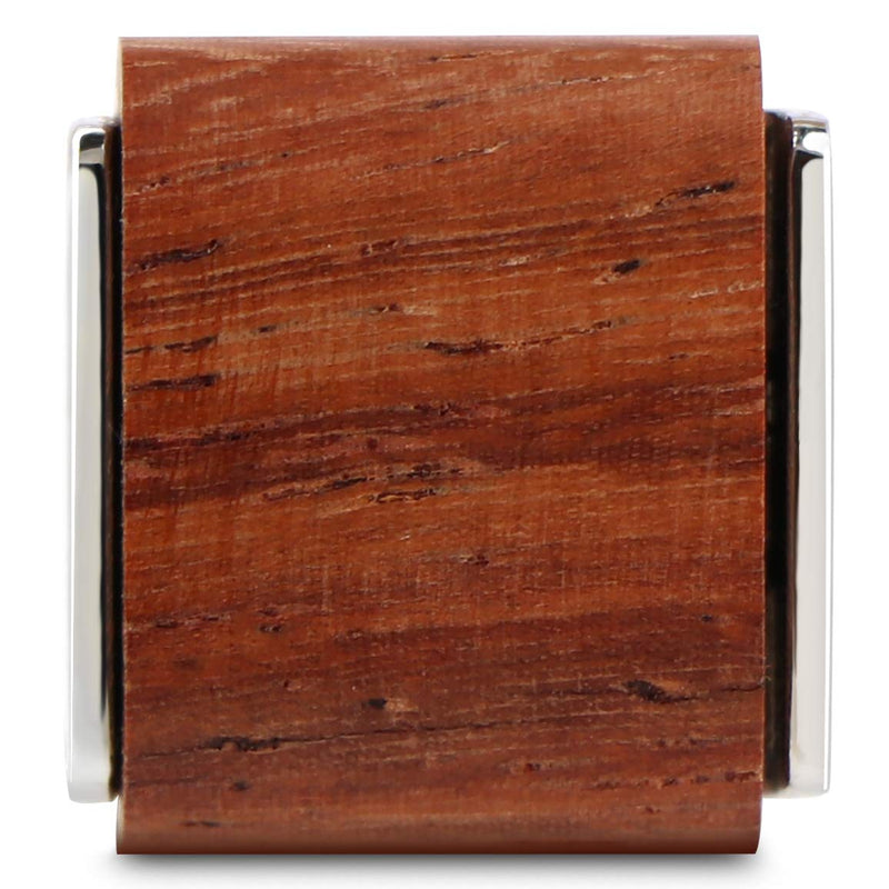 [Australia] - VIILOCK Mens Natural Handmade Rosewood Cufflinks Handcrafted Wooden Square Cuff Links Bruma Rosewood 