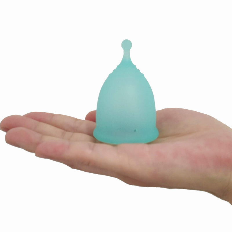 [Australia] - Croing 4pcs Menstrual Cup with 1 pc Sterilize Cup,Menstrual Cup Holder, Storing Period Cup(Blue and White) 