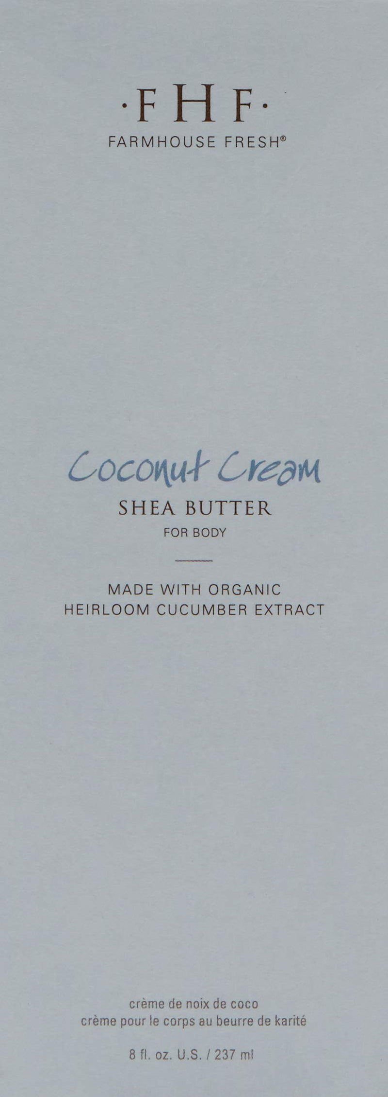 [Australia] - FarmHouse Fresh Coconut Cream Shea Butter for Body, Coconut Cream, 8 Fl Oz 