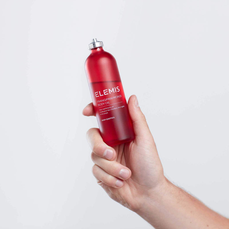 [Australia] - ELEMIS Frangipani Monoi Body Oil | Luxurious, Ultra-Hydrating Body Oil Deeply Nourishes, Conditions, and Softens Hair, Skin, and Nails | 100 mL 3.3 Fl Oz (Pack of 1) 