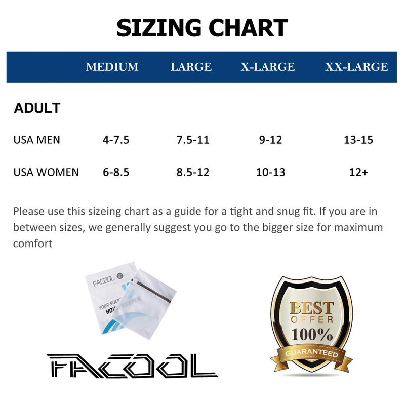 [Australia] - Facool Diabetic Socks for Men Women, Dress Cushioned Crew Cotton Socks with Non-Binding,Loose Top,Seamless Toe 6 Pairs 6 X Beige X-Large 