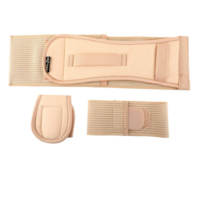 [Australia] - Arm and Shoulder Immobilization Brace - Left or Right - Adjustable Support and Fully Detachable for Customized Fit - Skin Friendly - Unisex (40" - 44", Beige) 40" - 44" 