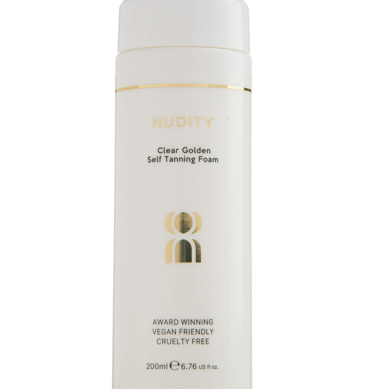 [Australia] - Rose & Caramel Nudity Clear Self Tanning Mousse 200ml. Clear Self Tanner, Skinkissed Golden Tan 