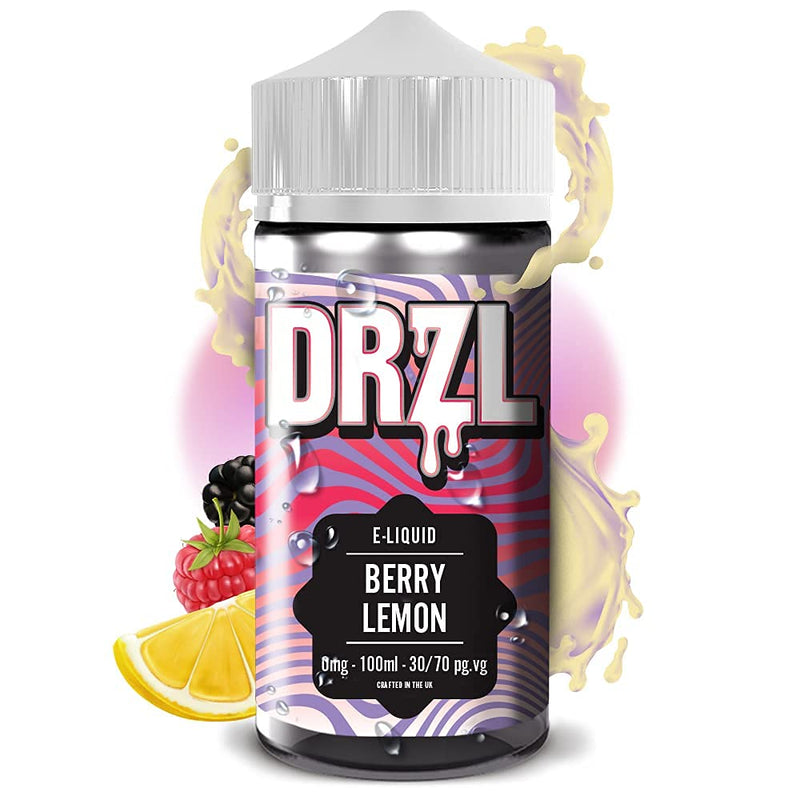 [Australia] - 2 x 100ml Vape Liquid Twin Pack | Berry Lemon | DRZL | E Juice | Vape Juice | E Liquid | 70/30 E Liquid with No Nicotine Shots | Nicotine Free| 0mg | Shortfill 