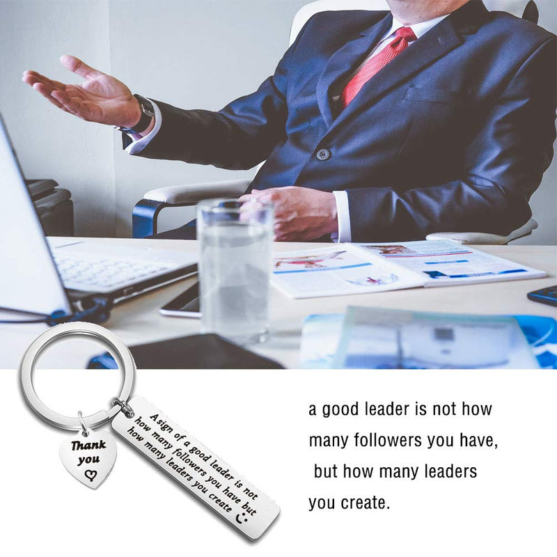 [Australia] - AKTAP Boss Gift Mentor Gifts A Sign of a Good Leader is Not How Many Followers You Have But How Many Leaders You Create Mahatma Gandhi Inspired Mentor Supervisor Keychain leader keychain 