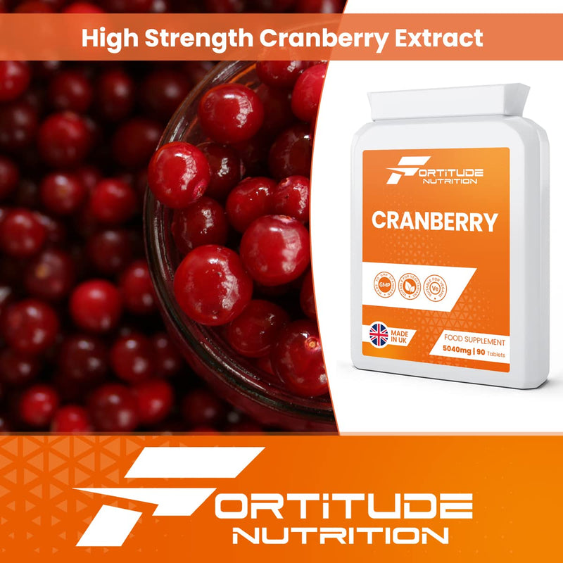 [Australia] - Cranberry Tablets 5000mg | High Strength Cranberry Extract Supplement for Cystitis Relief and Urinary Bladder Health | Cranberry Supplements For Women and Men 90 Tablets 