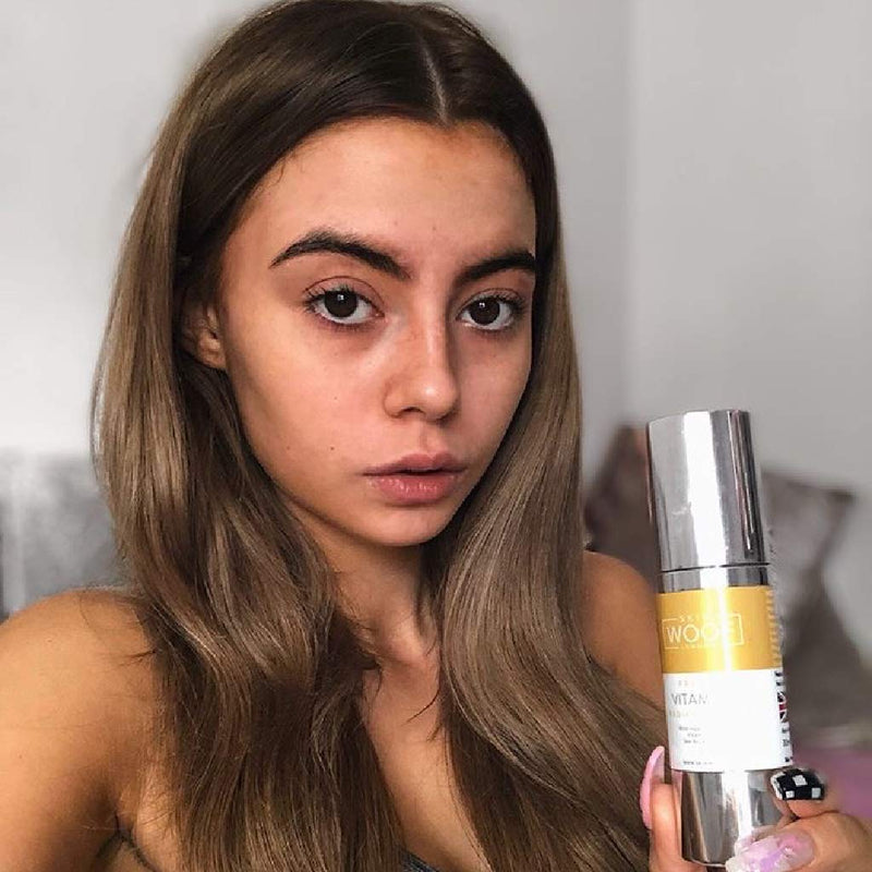 [Australia] - Skin Woof Vitamin C Radiance Serum with Hyaluronic Acid, Vitamin A and Sea Buckthorn Oil | Instantly Revives and Brightens Skin | Natural & Organic - 30ml 
