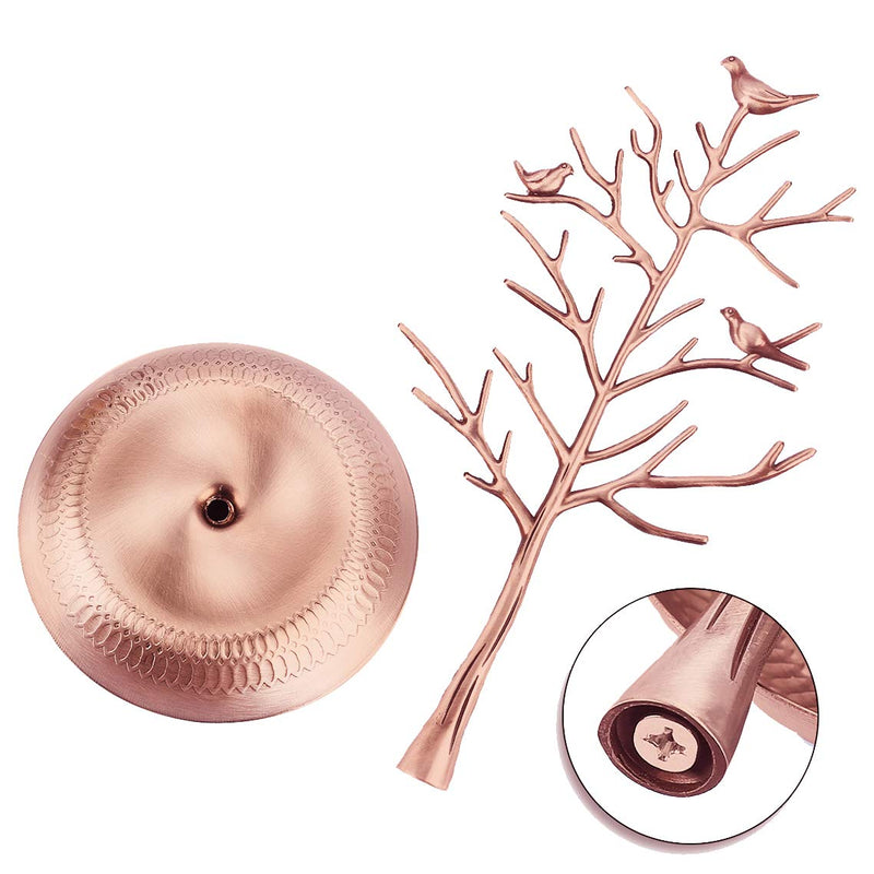 [Australia] - AUTODECO Retro Jewelry Tree Organizer for Necklaces and Earrings Ring Tree Holder Display Jewelry Tower Tree Great Gift for Women Girl Bronze Xy010-bronze 