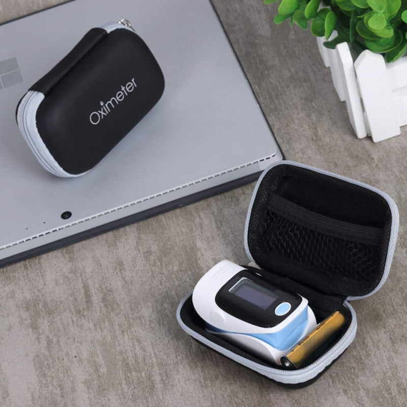 [Australia] - VOSAREA EVA Oximeter Storage Bag Fingertip Pulse Oximeter Protective Case Organizer Portable Zipper Carry Pouch Box for Blood Oxygen Saturation Monitor 