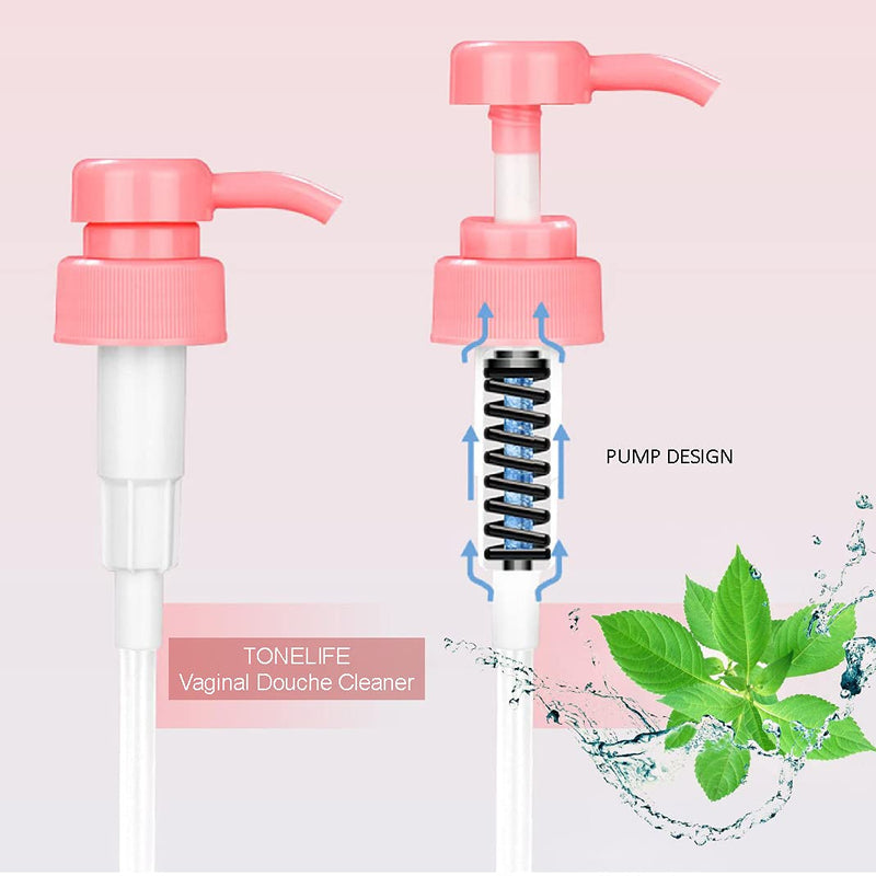 [Australia] - 2PCS Vaginal Douche for Women Vaginal Cleansing System Douche Cleaner Anal Douche Cleaning Kit 350 ml Capacity with 3 Nozzles 