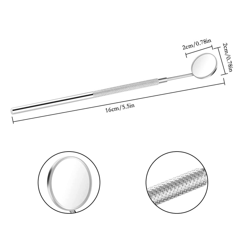 [Australia] - KINZIO Dental Mouth Mirror Oral Teeth Mirror Inspection Mirror Curve Angle Dentist Oral Care Mouth Checking Extension Tool Also uses for Eyelash Extensions. 