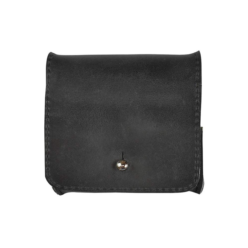 [Australia] - Hide & Drink, Leather Jewelry Pouch, Mini Travel Size Box, Rings & Precious Articles Storage Organizer, Groom & Bridesmaid Wedding Gifts, Handmade :: Charcoal Black 