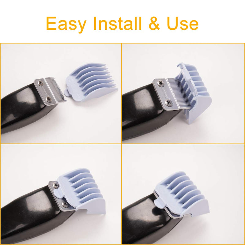 [Australia] - BESTBOMG 10 Color Professional Hair Clipper Guide Combs, Replacement Guards Set, Attachment Guide Combs, Great Fits for Many Clippers/Trimmers A 10color 