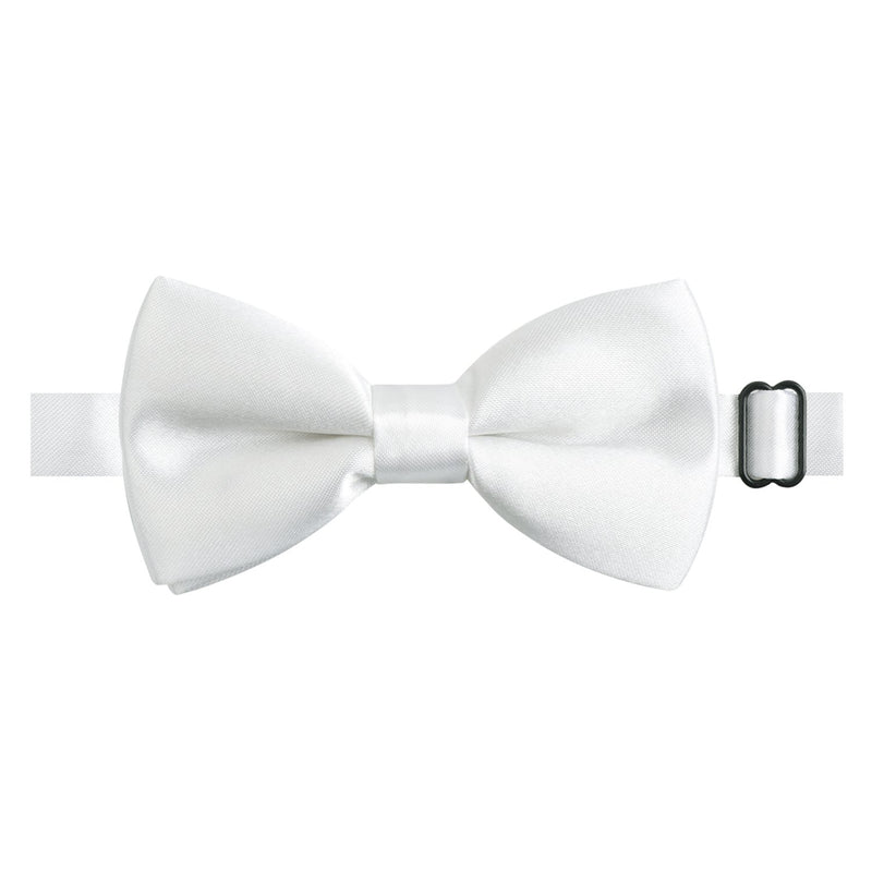 [Australia] - Alizeal 1 inch Suspender and Bow Tie Set with Hat for Kids All White 
