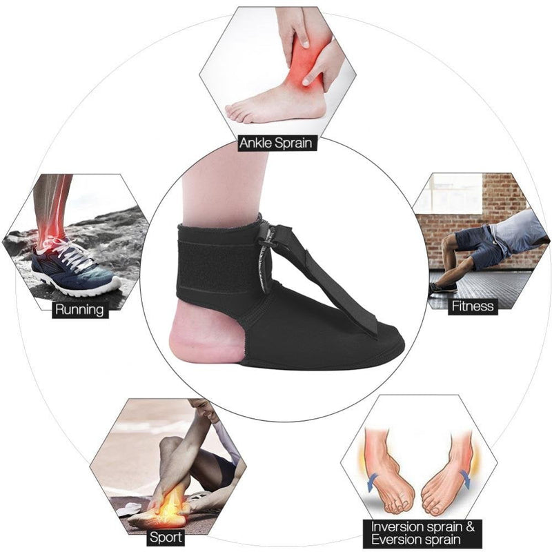 [Australia] - ZJchao Foot Drop Postural Corrector, Adjustable Foot Droop Orthosis Ankle Foot Drop Postural Corrector Brace Orthosis Splint Ankle L 