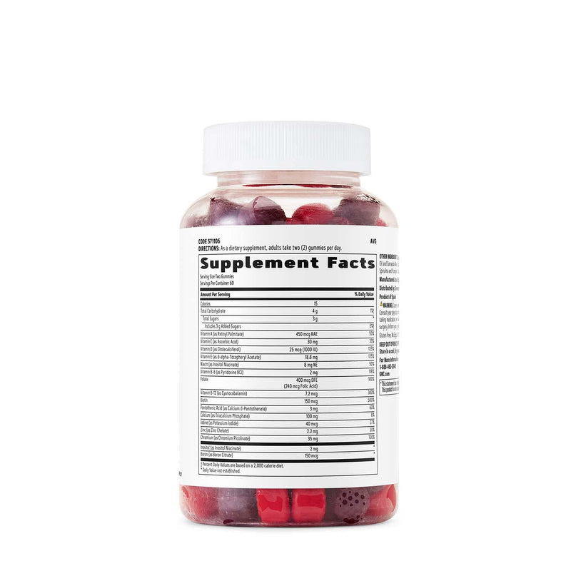 [Australia] - GNC Women's Multivitamin Gummy Supplement | Daily Vitamin | Mixed Berry Flavor | 120 Gummies 