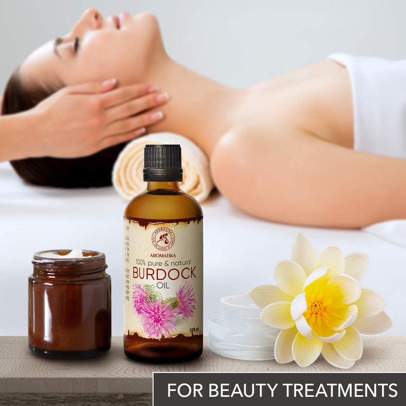 [Australia] - Burdock Seed Oil 100 ml - 100 % Pure & Natural - Arctium Lappa Root - Best Hair Oil - great benefits for Skin - Hair - Face - Body care - Glass Bottle - Oils Burdock 