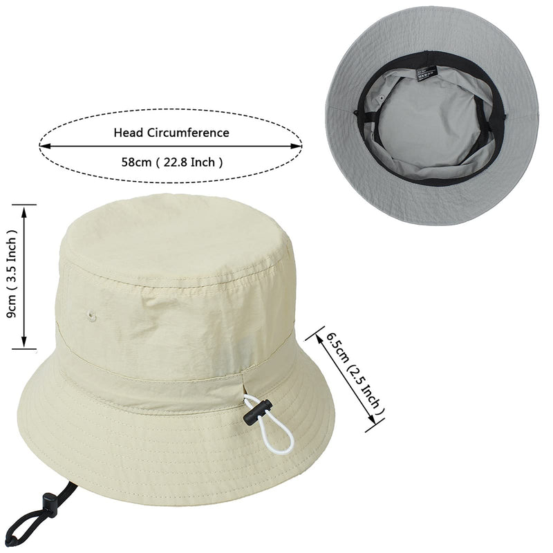 [Australia] - MengPa Bucket Hat Summer Sun Hats Fisherman for Women Men Wide Brim Boonie Hat Foldable Army green 