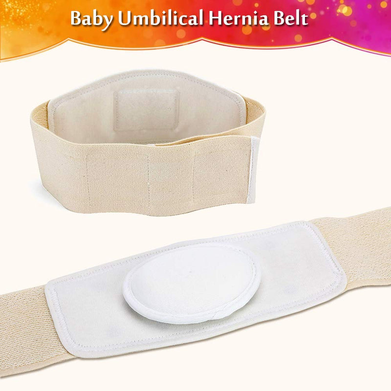 [Australia] - Umbilical Hernia Belt Baby Belly Button Band Infant Newborn Belly Support Band Wrap Baby Abdominal Binder Umbilical Truss Cord Adjustable Navel Band (Medium) 