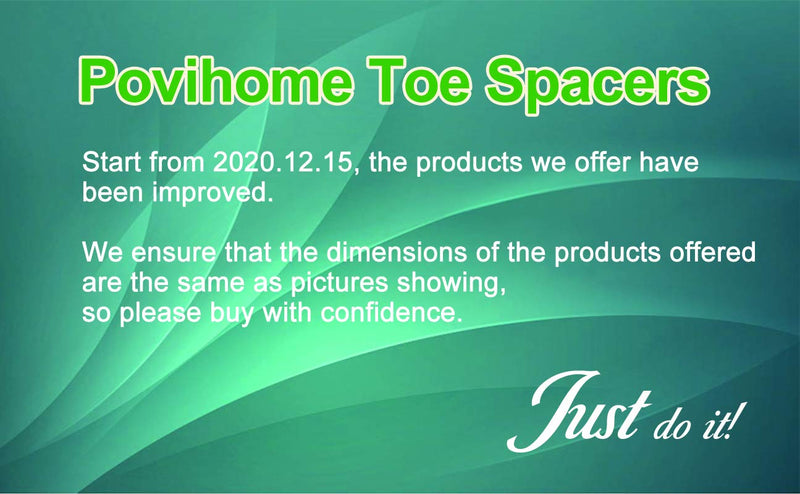[Australia] - Povihome 6 Pack Gel Toe Spacer Separators(0.6'' Thick), Bunion Corrector for Overlapping Toe (1st/2nd Toe), Silicone Toe Spacers with Soft Gel Lining for Hallux & Bunion Pain Relief 6 Pack Big Toe Separators 