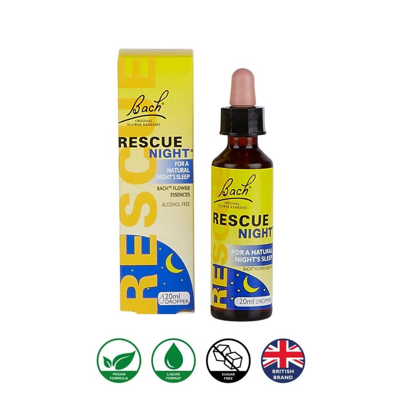 [Australia] - Nelsons Rescue Sleep Drops, Natural Night Support, 20 ml Flower Essence Night Dropper, Alcohol Free, Emotional Aid & Comforting Sleep Night Dropper (20 ml) 