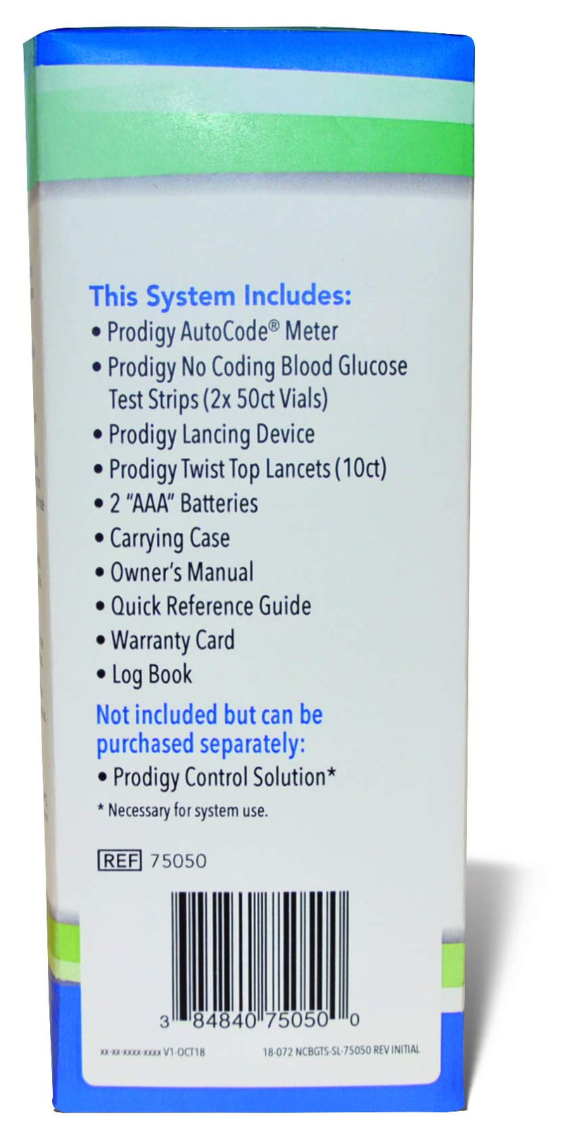 [Australia] - Prodigy Glucose Monitor Kit - Includes Prodigy Meter, 100ct test strips, 10ct Lancets, Lancing device, Carrying Case, Log Book 
