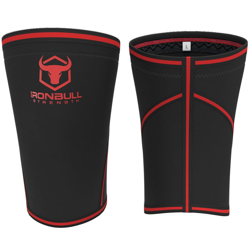 [Australia] - Knee Sleeves 7mm (1 Pair) - High Performance Knee Sleeve Support For Weight Lifting, Cross Training & Powerlifting - Best Knee Wraps & Straps Compression - For Men and Women Black/Red Medium 