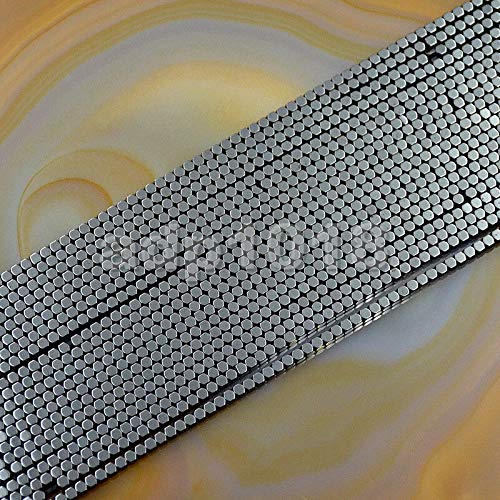 [Australia] - AD Beads Natural Hematite Gemstone Faceted Square Cube Loose Beads 16" 2x2mm 4x4mm (2x2mm, Metallic Black Hematite) 