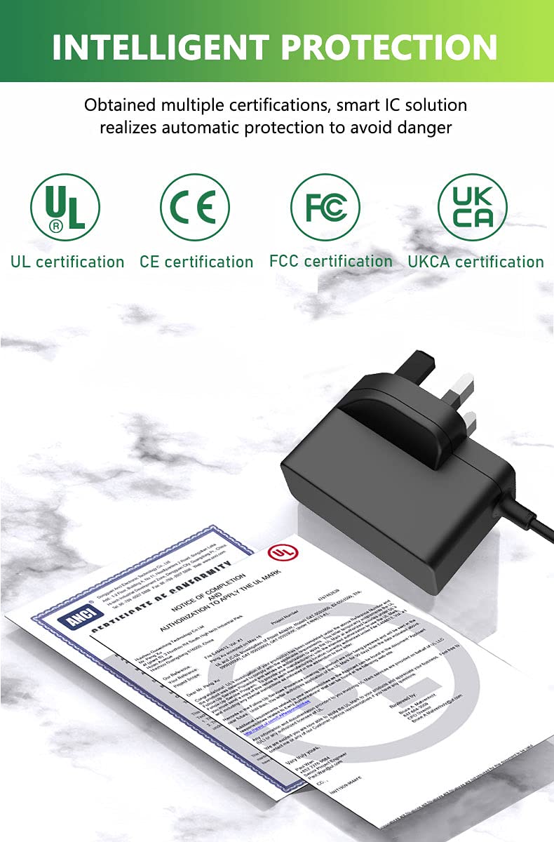 [Australia] - Bouge Water Flosser Charger for Waterpik WF-13CD010, WP-100-450, WP-112-462, WP-360, WP-440, WP-450, WP-462, WP-463, WP-465, WP-468 Cordless Plus Water Flosser Water Pick Power Cord Charger Cable 