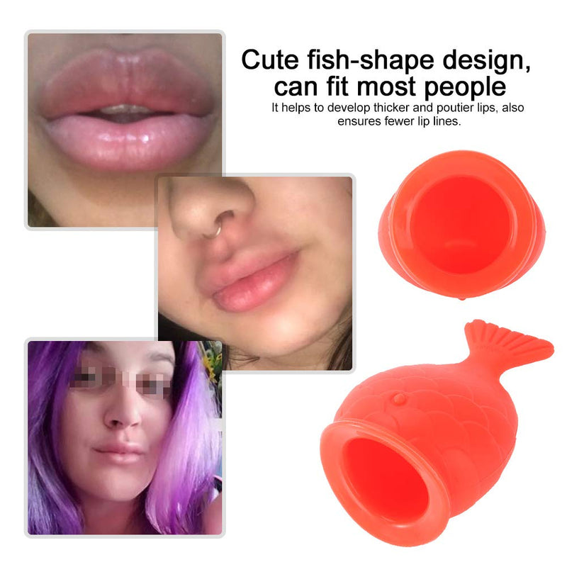 [Australia] - TOPINCN Lips Enhancer Plumper Device Lips Silicone Fish Shape Natural Pout Mouth Tool Sexy Lip Mouth Lip Plumper Suction Beauty Tool 