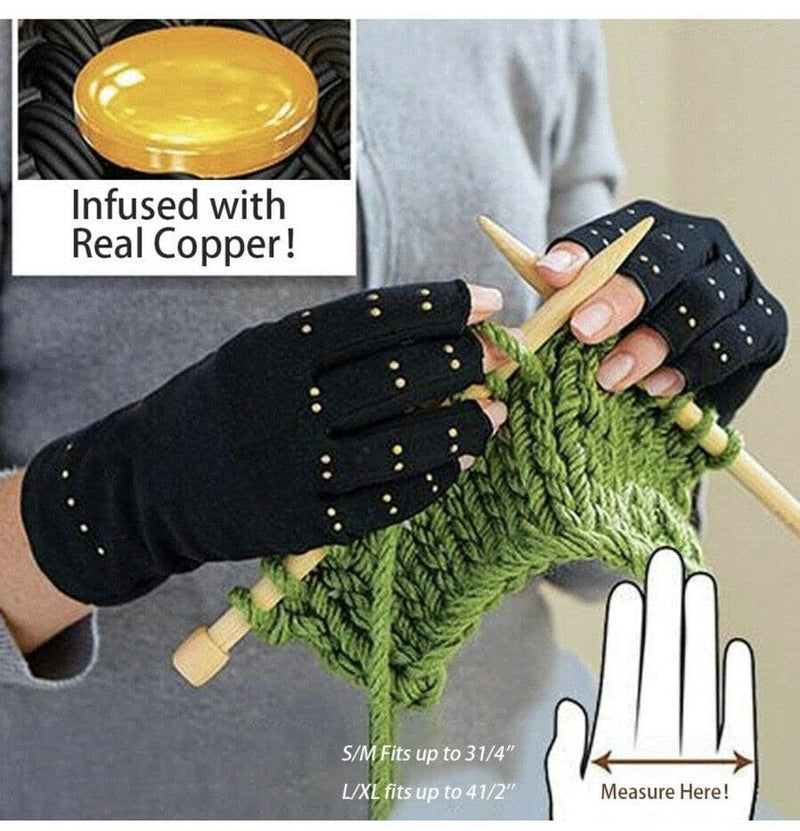 [Australia] - Copper Care Copper Infused Compression Gloves (One Pair) 