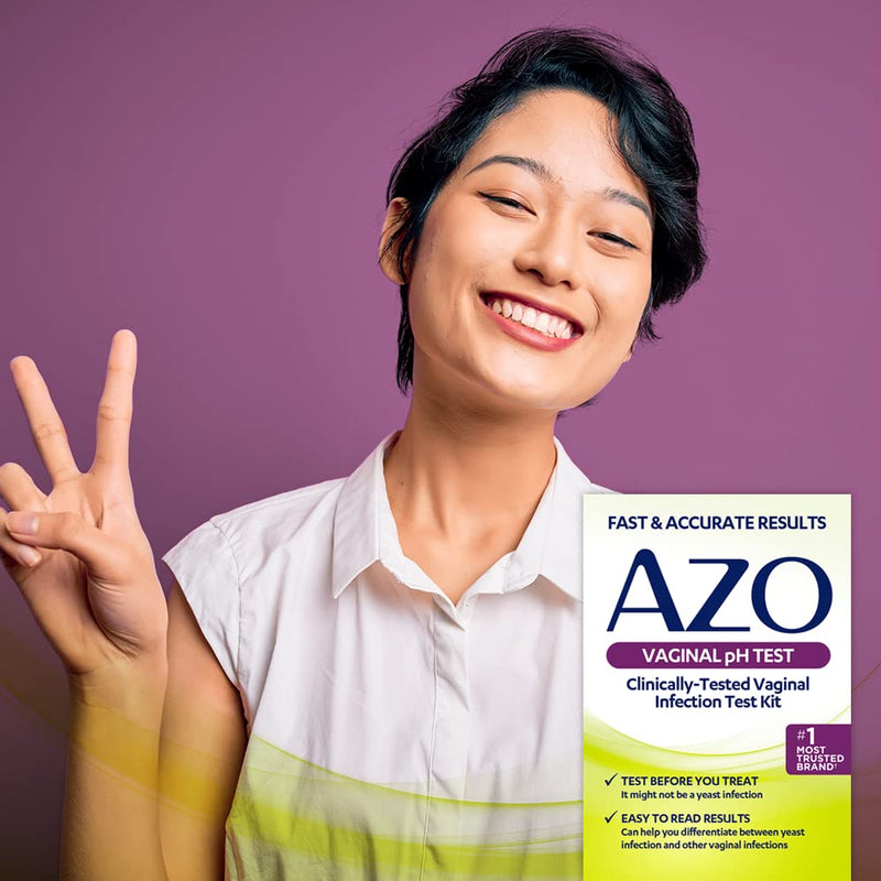 [Australia] - AZO Vaginal pH Test Kit, Clinically-Tested Vaginal Infection Test Kit, Fast & Accurate Results, from The #1 Most Trusted Brand, 2 Self-Tests 