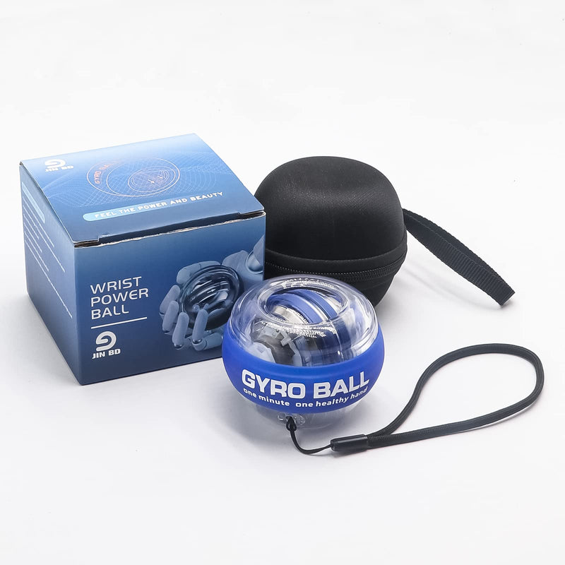 [Australia] - JIN BD Wrist Trainer Ball Auto-Start Wrist Strengthener Gyroscopic Forearm Exerciser Gyro Ball for Strengthen Arms, Fingers, Wrist Bones and Muscles BLUE 