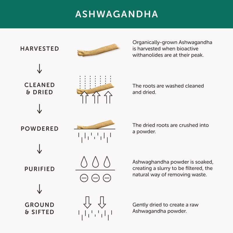 [Australia] - Ashwagandha – Together Health – 100% Organic Certified Ashwagandha Roots – High Concentration KSM-66, Full Spectrum Extract – Vegan Friendly – Made in The UK – 30 Vegecaps 30 Count (Pack of 1) 